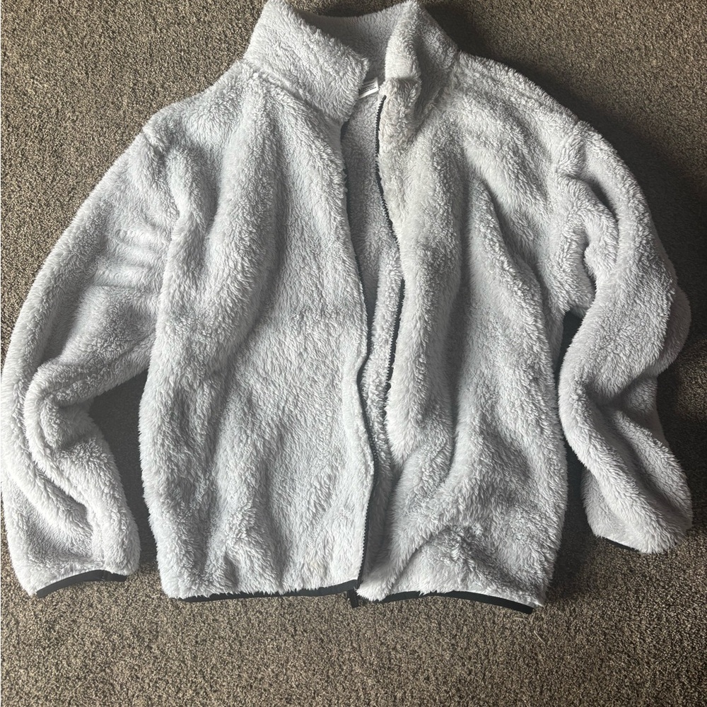 PINK Victoria's Secret White Teddy Jacket